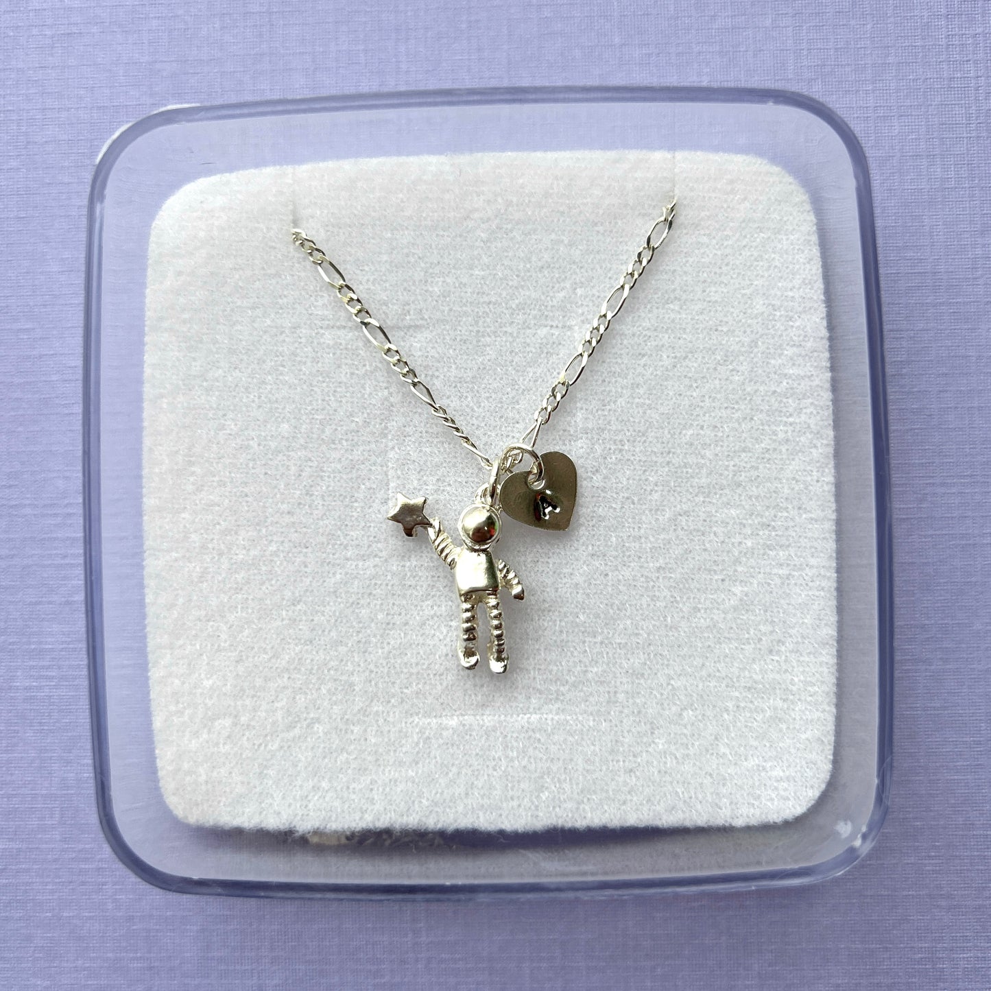COLLARES AMOR GALÁCTICO DE PLATA 925 (PRECIO POR EL PAR)