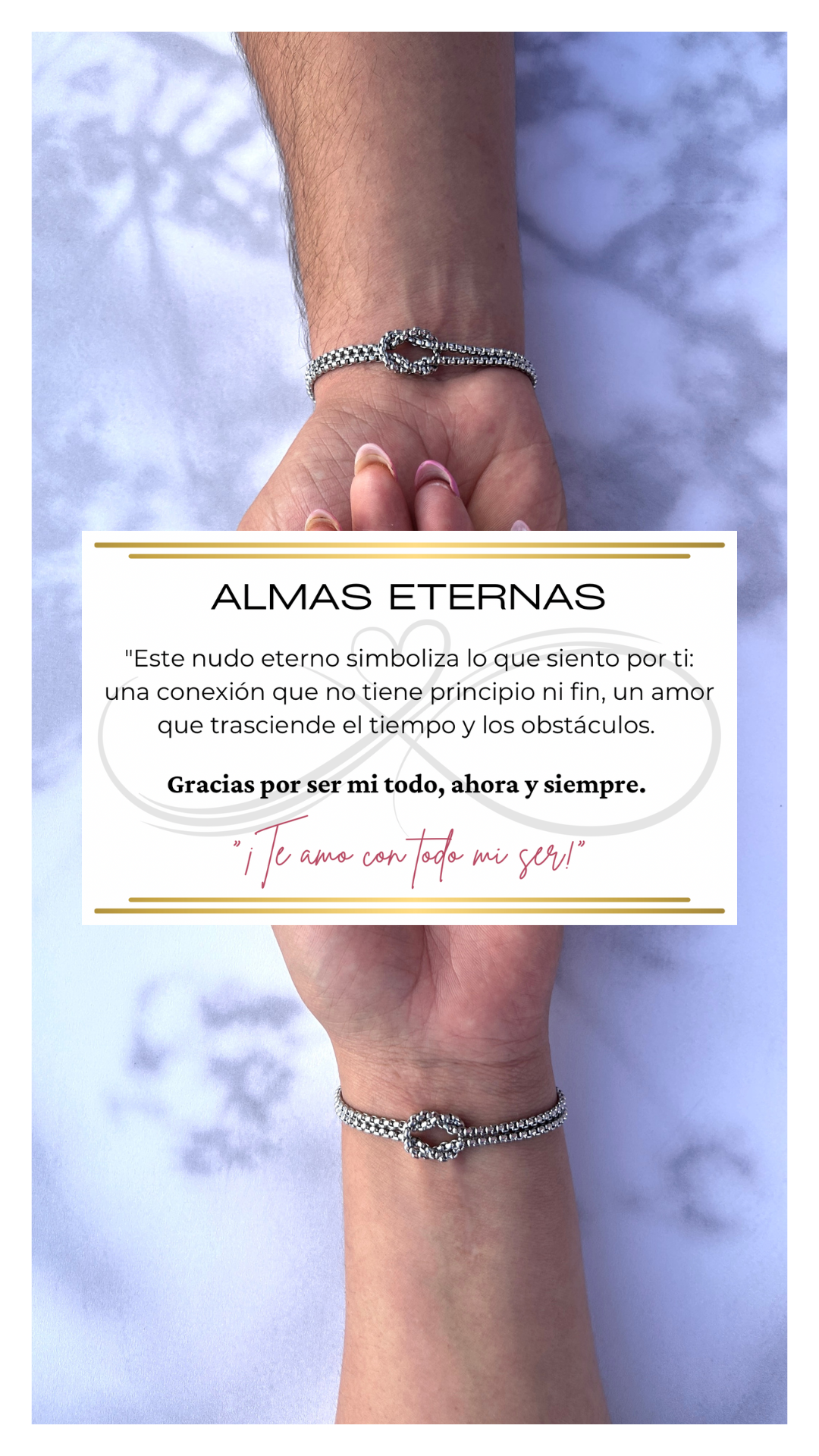 PULSERAS ALMAS ETERNAS (EL PAR)
