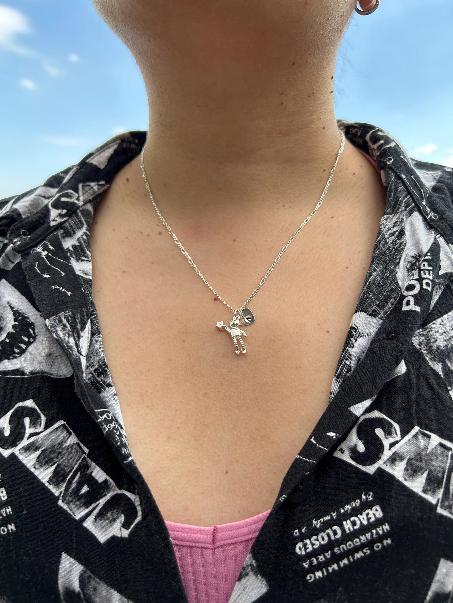 COLLARES AMOR GALÁCTICO DE PLATA 925 (PRECIO POR EL PAR)