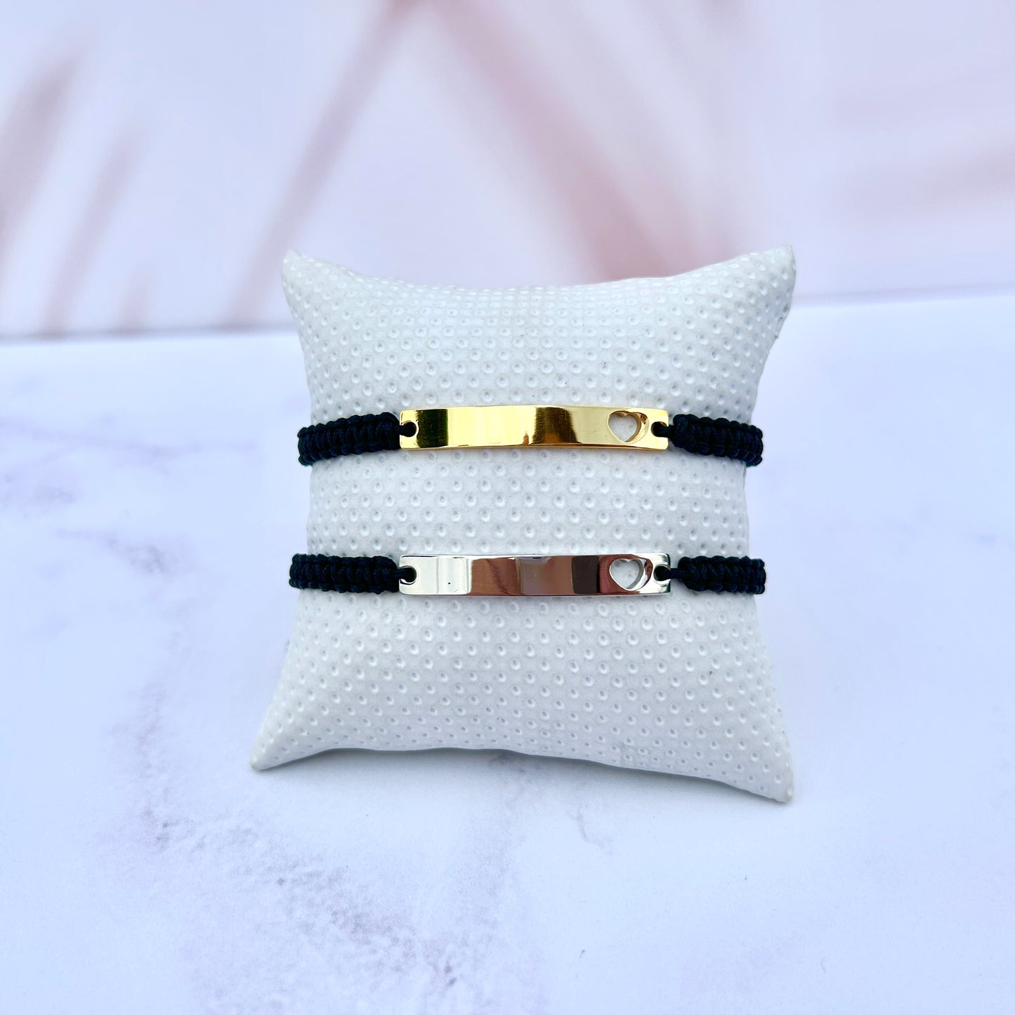 PULSERAS CORAZONES ENTRELAZADOS (EL PAR)