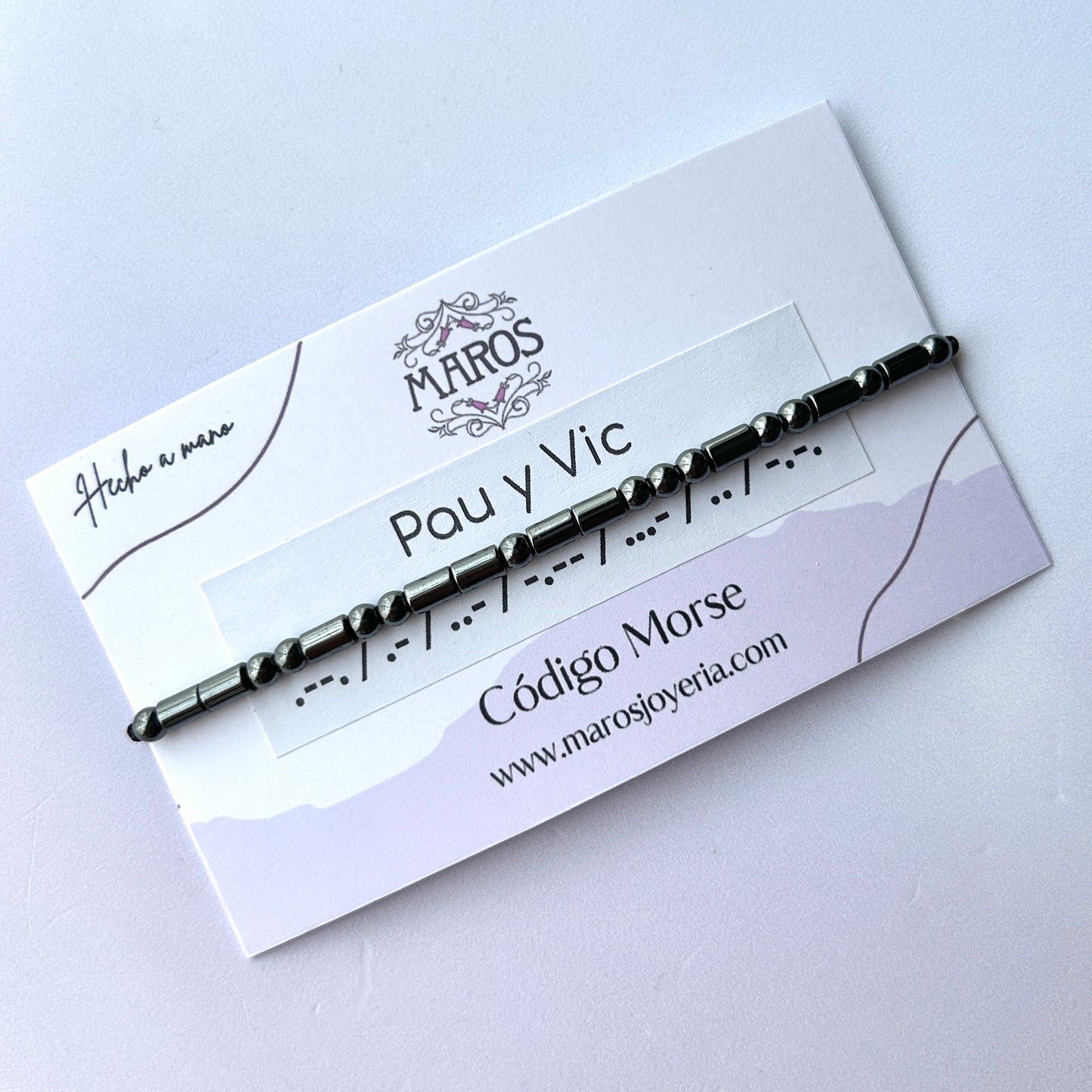 PULSERA CÓDIGO MORSE PARA CABALLERO
