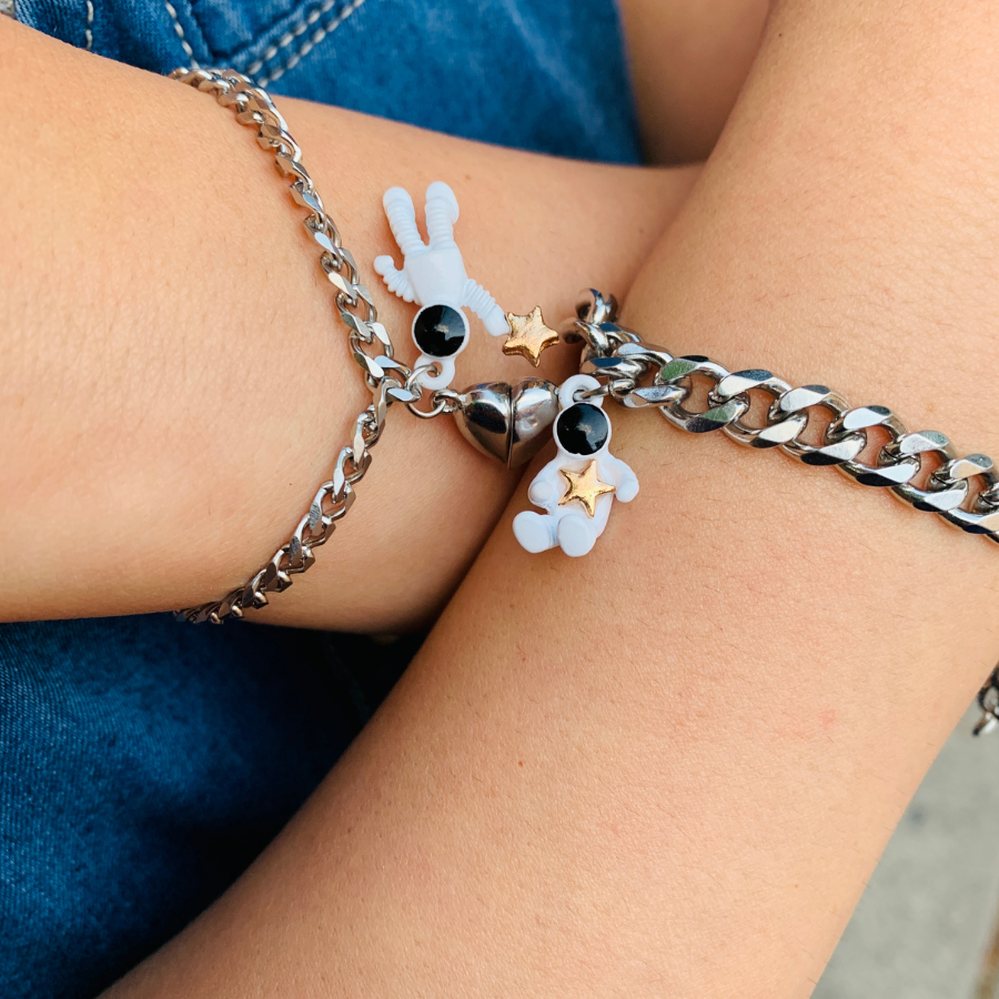 PULSERAS JUNTOS SIN IMPORTAR LA DISTANCIA (EL PAR)