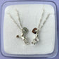 COLLARES AMOR GALÁCTICO DE PLATA 925 (PRECIO POR EL PAR)