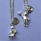 COLLARES AMOR GALÁCTICO DE PLATA 925 (PRECIO POR EL PAR)