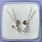 COLLARES AMOR GALÁCTICO DE PLATA 925 (PRECIO POR AMBOS COLLARES)